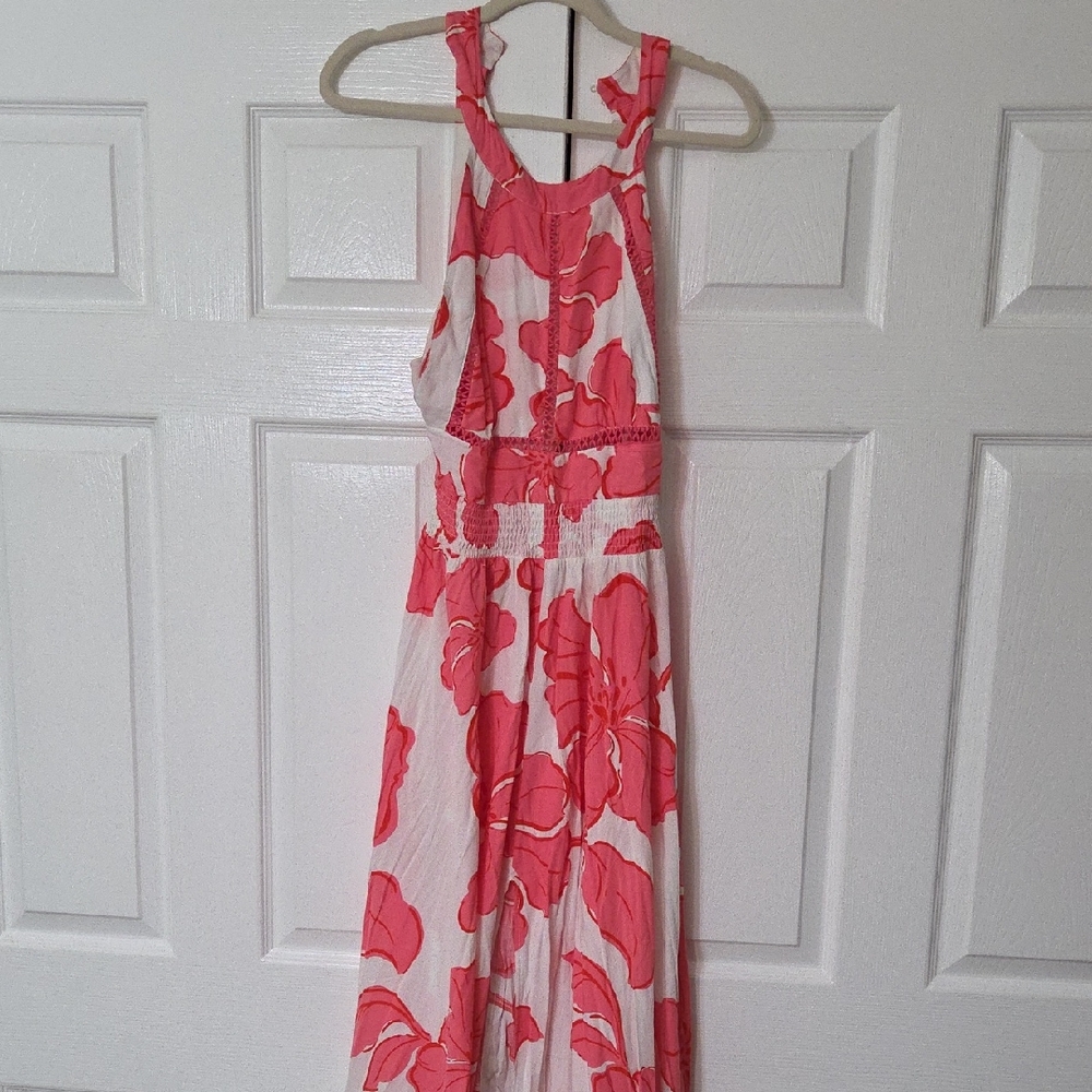 Floral Halter Maxi Dress
